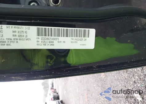 2012 Dodge Charger Se z USA, uszkodzony, nr VIN 2C3CDXBG7CH202973